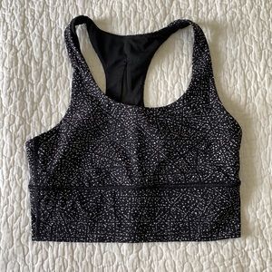 Lululemon black and white bra top